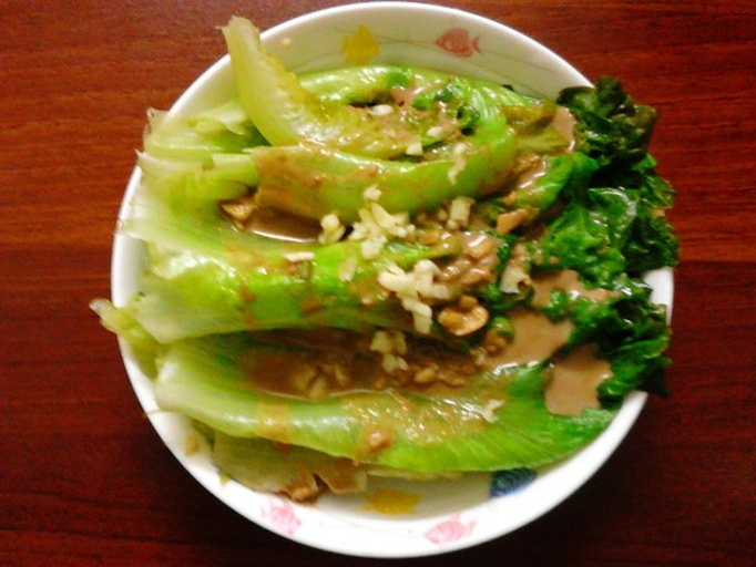 芝麻菜三种吃法成品拼盘图