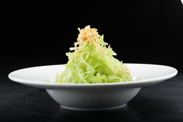 山芹山竹沙拉成品图