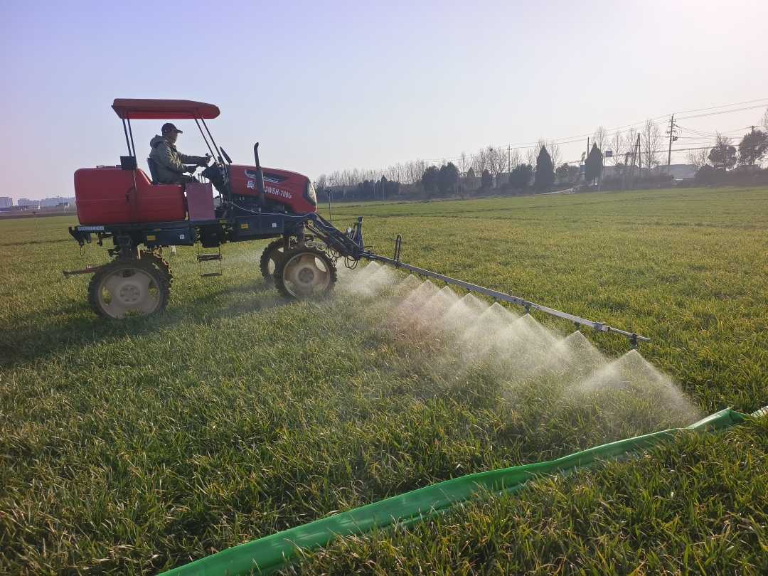 红火焱除草剂田间施药现场