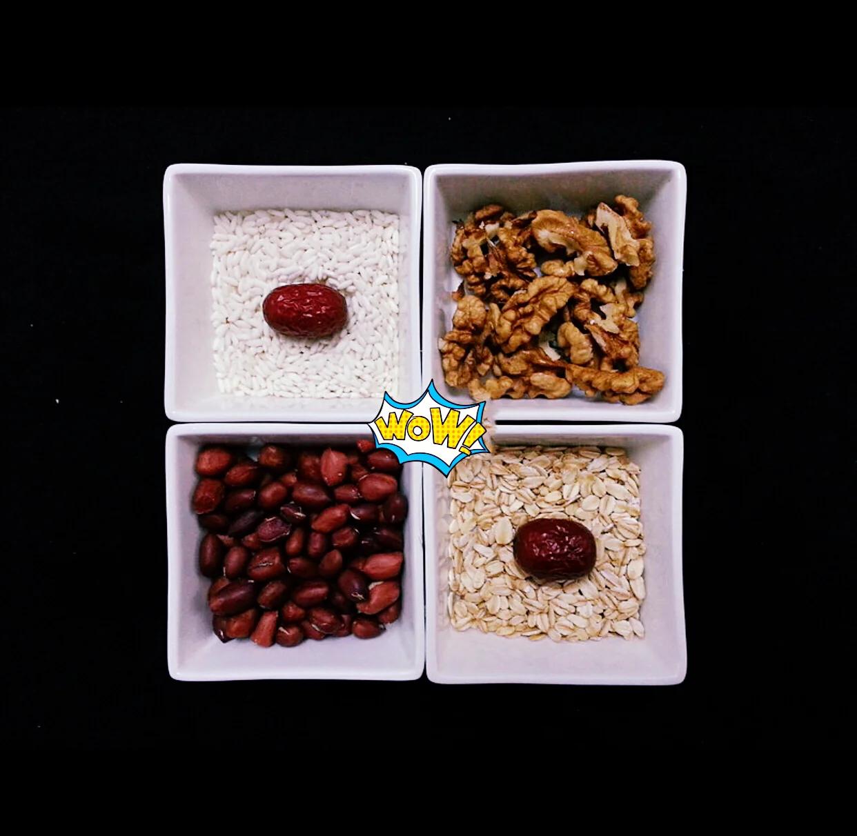 柱状图表展示油栗仁、白米饭、红薯、核桃、燕麦片五种食材每100克的热量对比,油栗仁位于中间位置,标注‘200 kcal’,图表清晰标注单位与数据来源 油栗仁与其他常见食材热量对比图