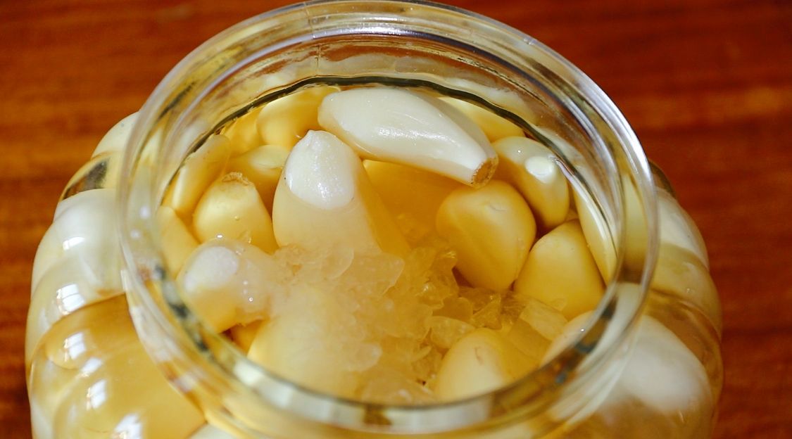 糖醋独头蒜成品图