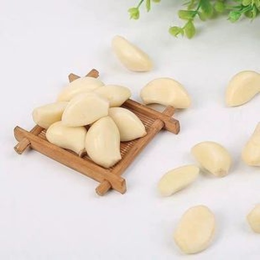 新鲜白皮蒜与加工制品对比图
