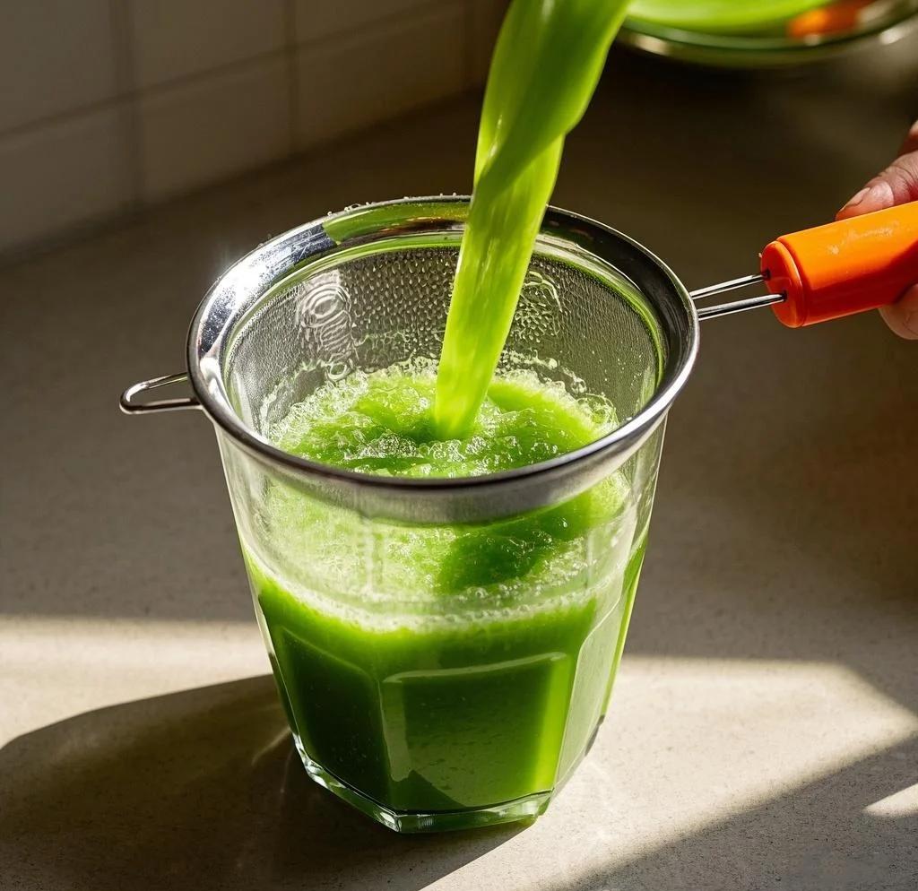 酸梨榨汁与过滤过程