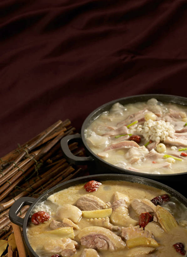 高丽参炖瘦肉汤成品特写