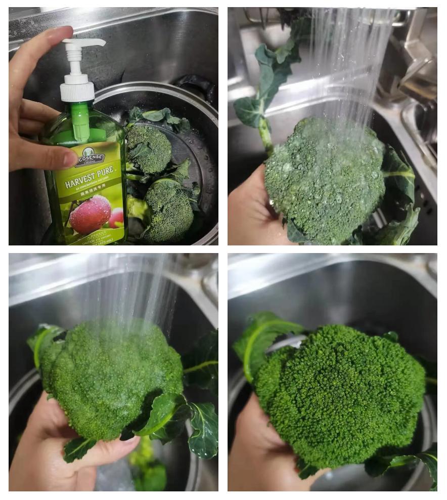 西芹清洗与处理过程