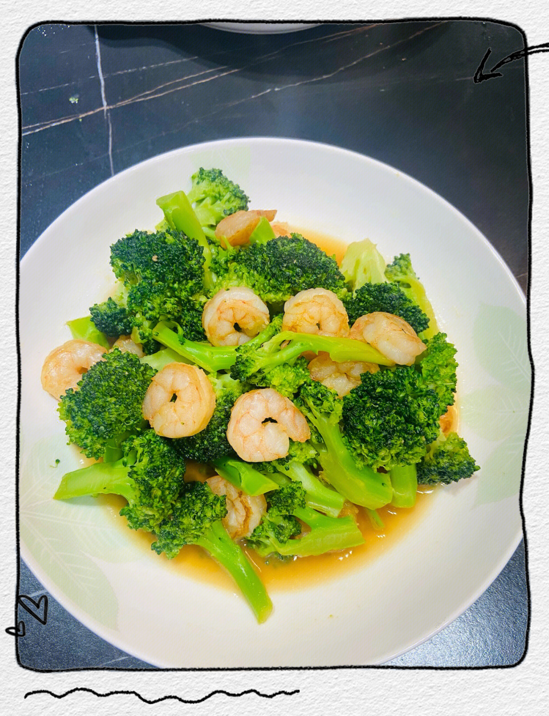 荷兰豆炒虾仁成品图