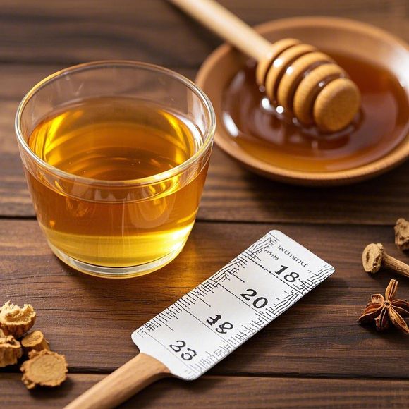 金桔泡水与蜂蜜搭配的健康饮品