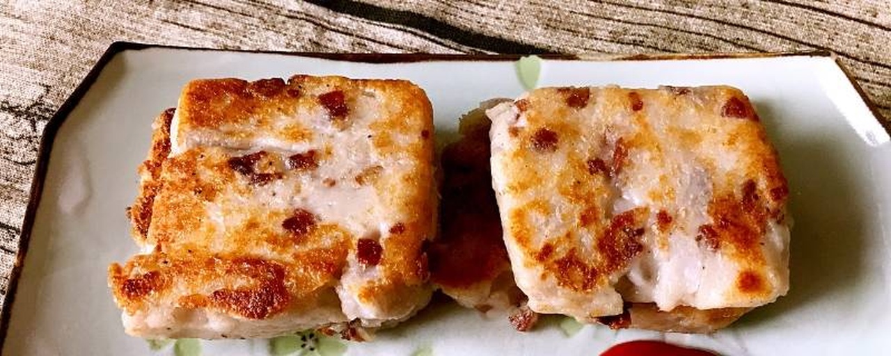 红皮萝卜煎饼成品图