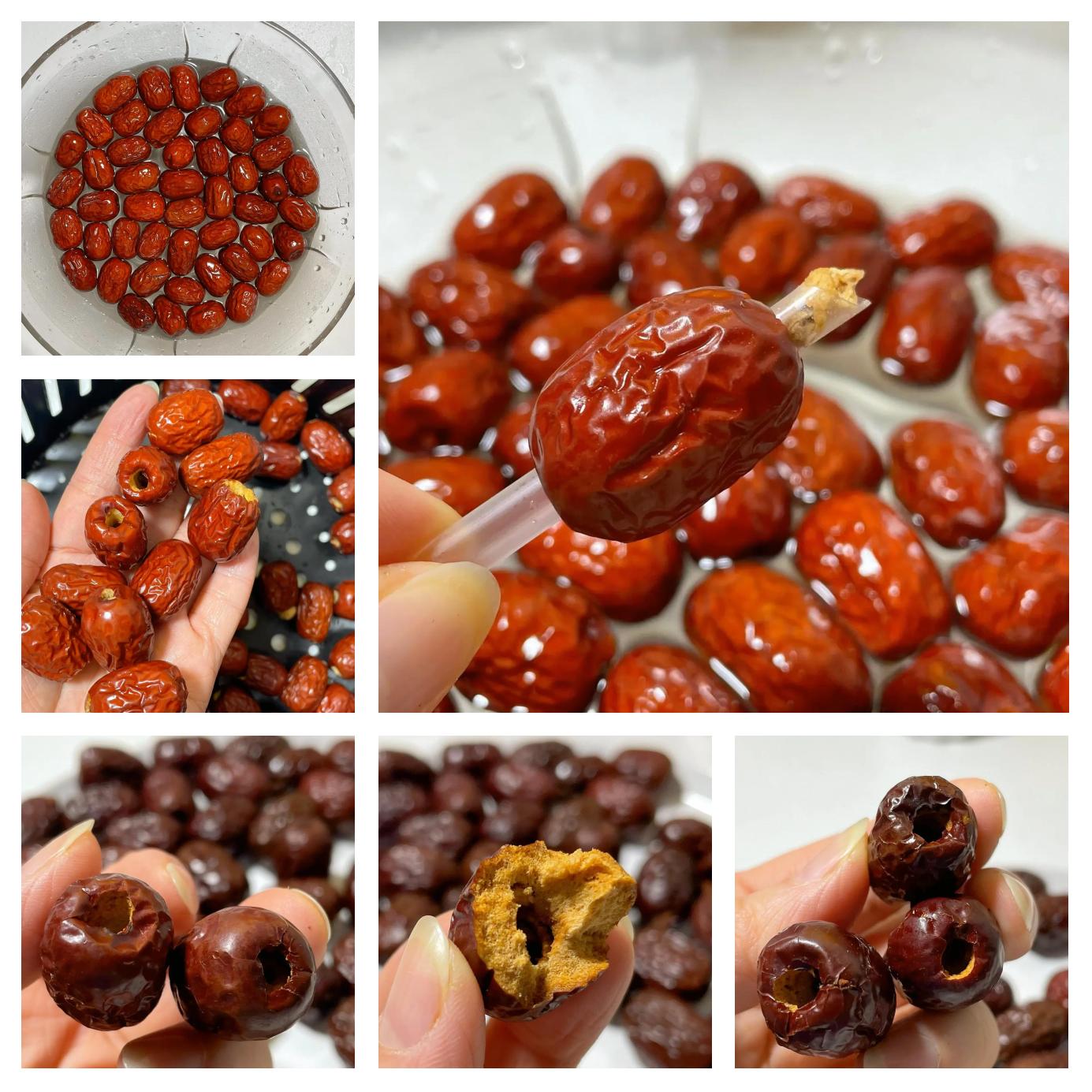 红枣与黄豆的食材处理