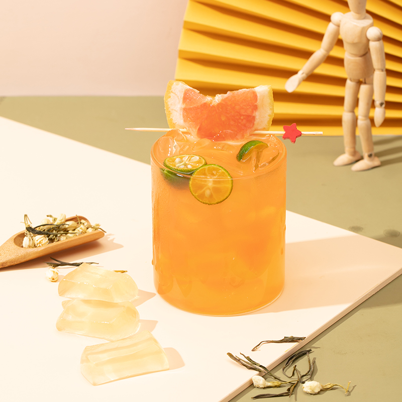 金桔柠檬饮品成品展示