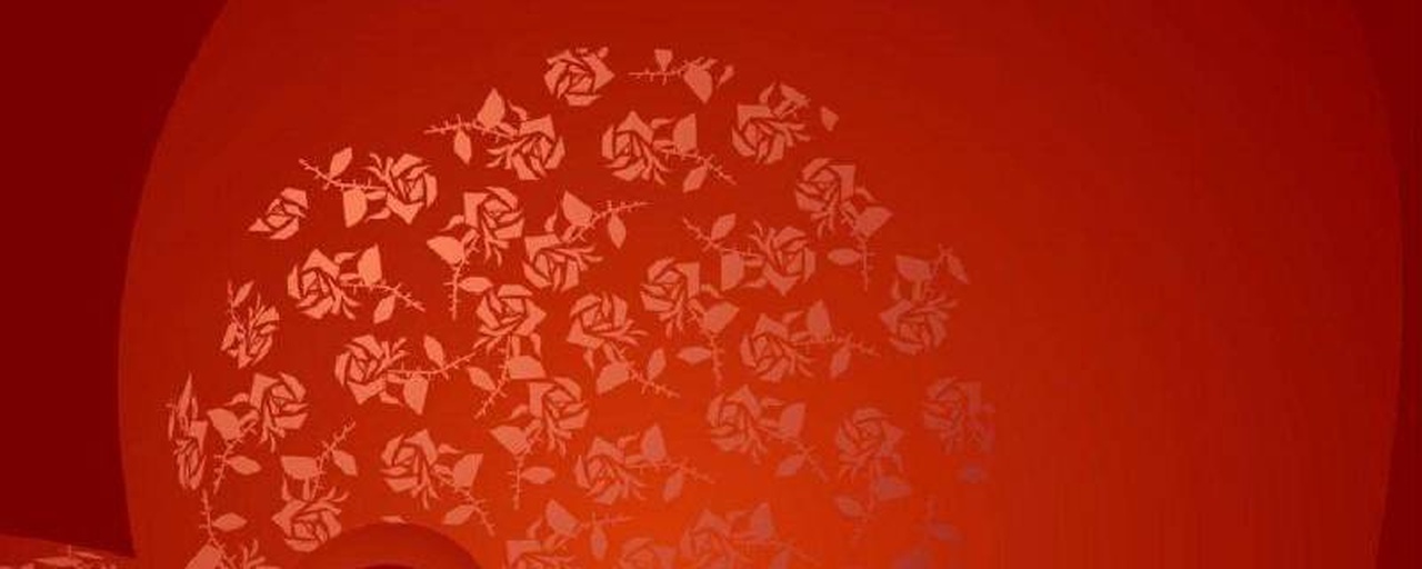 不同风格的红桃图案对比图