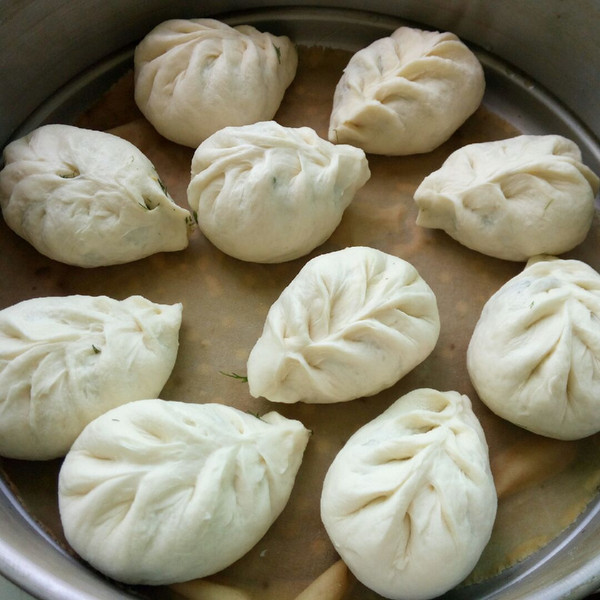 红皮萝卜包子生坯二次醒发状态