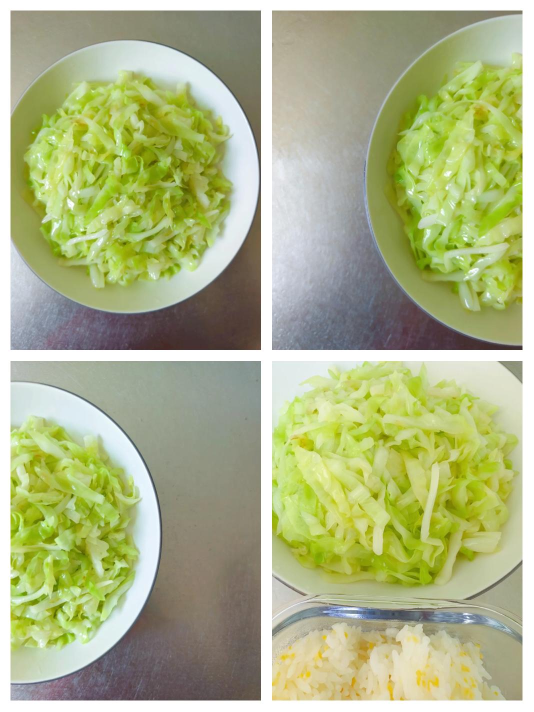 饭包菜切面特写展示内部结构