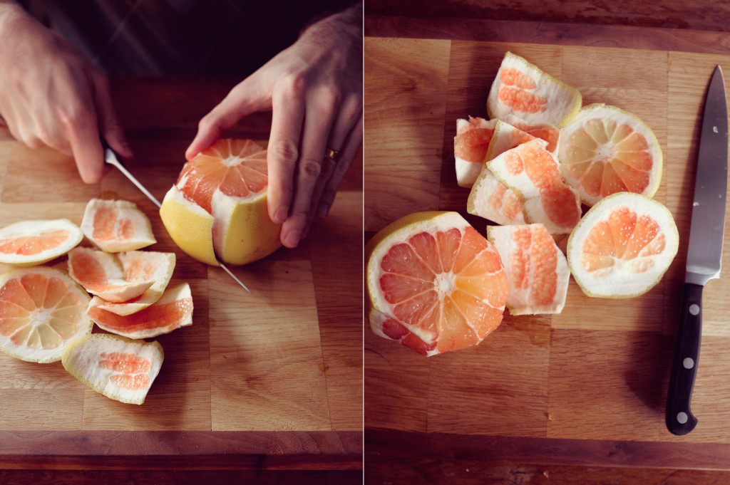 柚子蒸盐的制作步骤