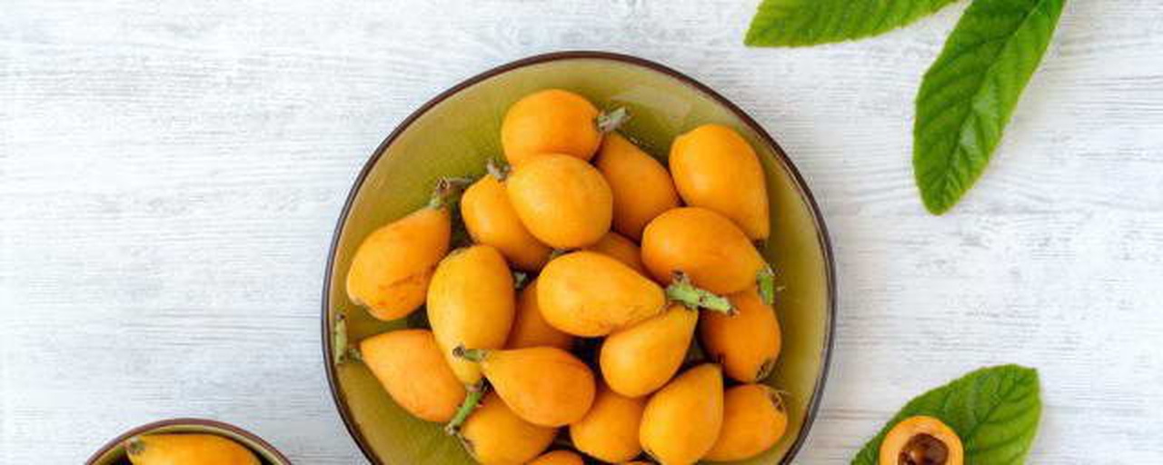 枇杷果肉特写展示