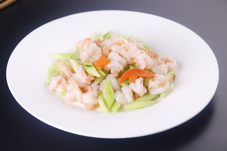 生菜卷虾仁