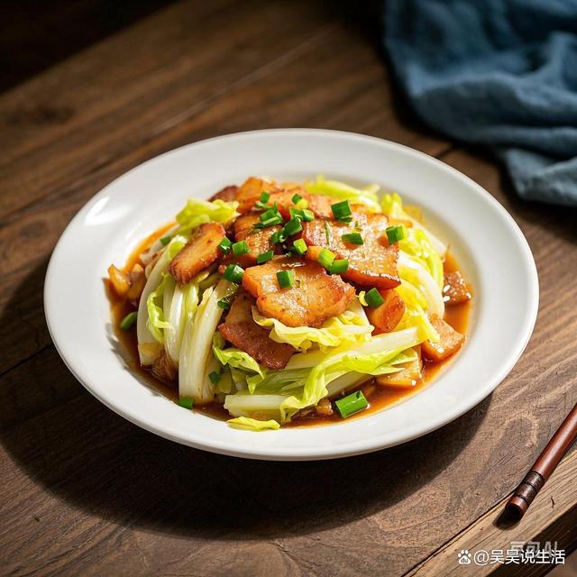 白不老炒肉成品图