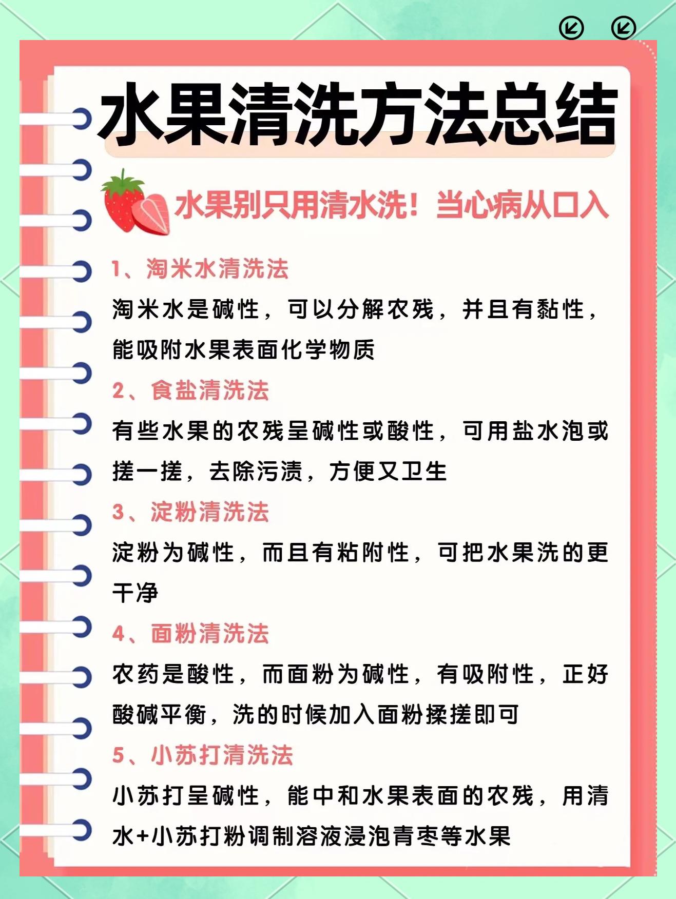 小青柑家庭清洗处理流程示意图