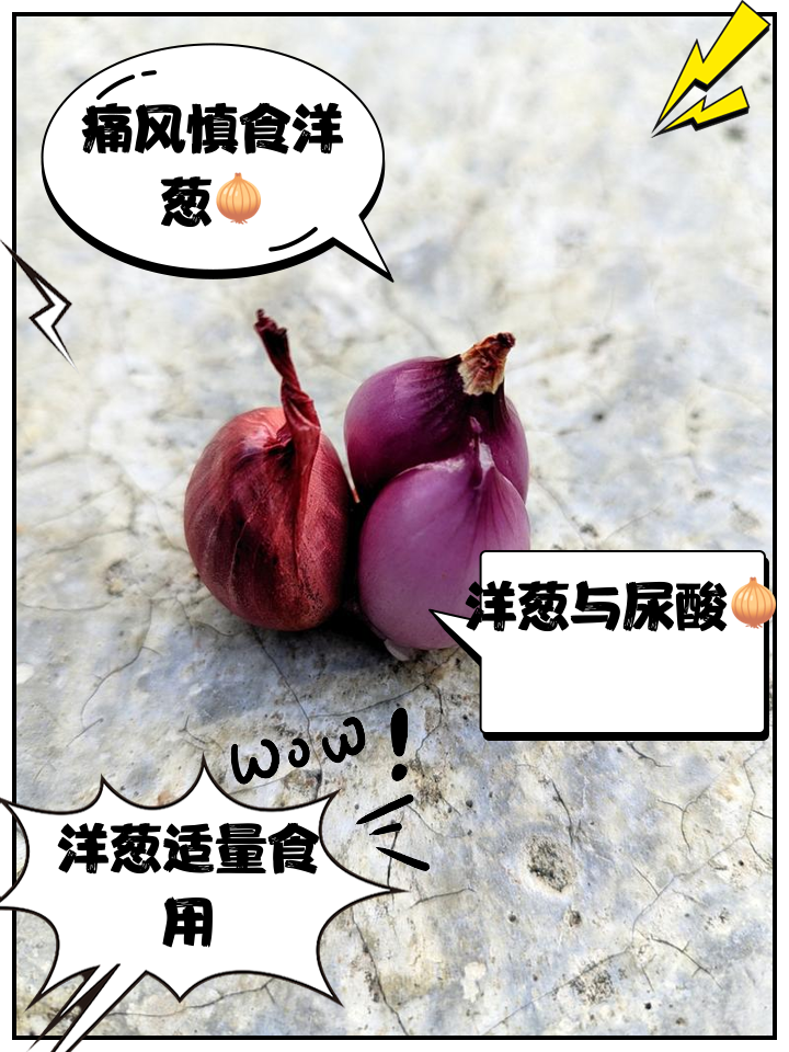 图示展示洋葱中含有的有效成分与尿酸代谢之间的科学联系 洋葱与尿酸关系示意图
