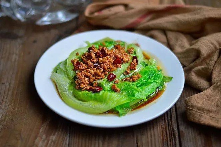 蚝油白菜成品图