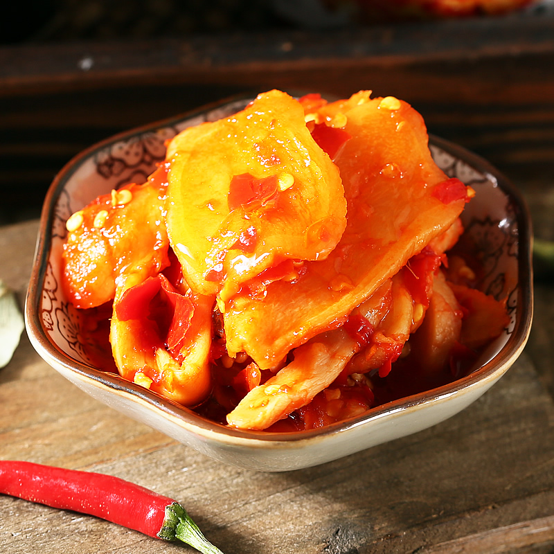 柠檬泡椒萝卜食用搭配图