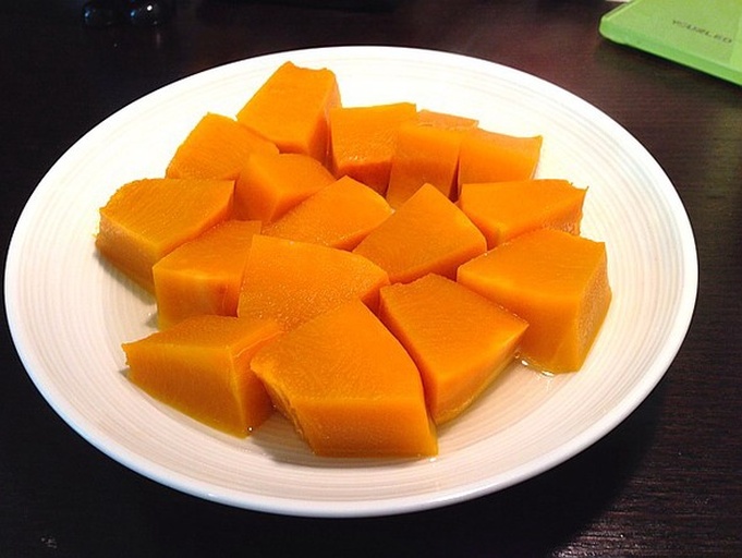 南瓜蒸制成品图