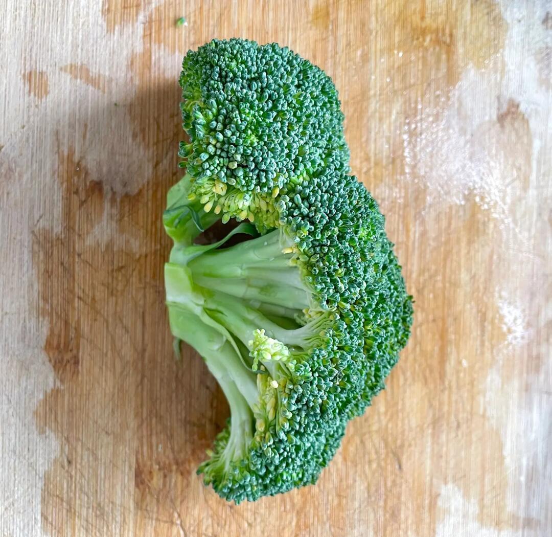 松花菜去蒂分朵示意图