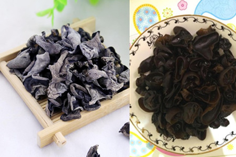 毛木耳泡发前后对比图