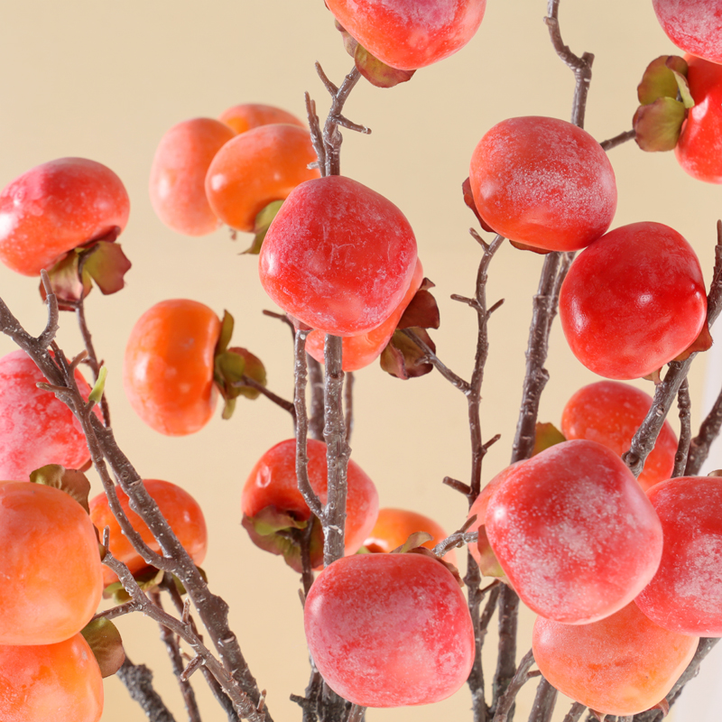 传统柿饼晾晒场景