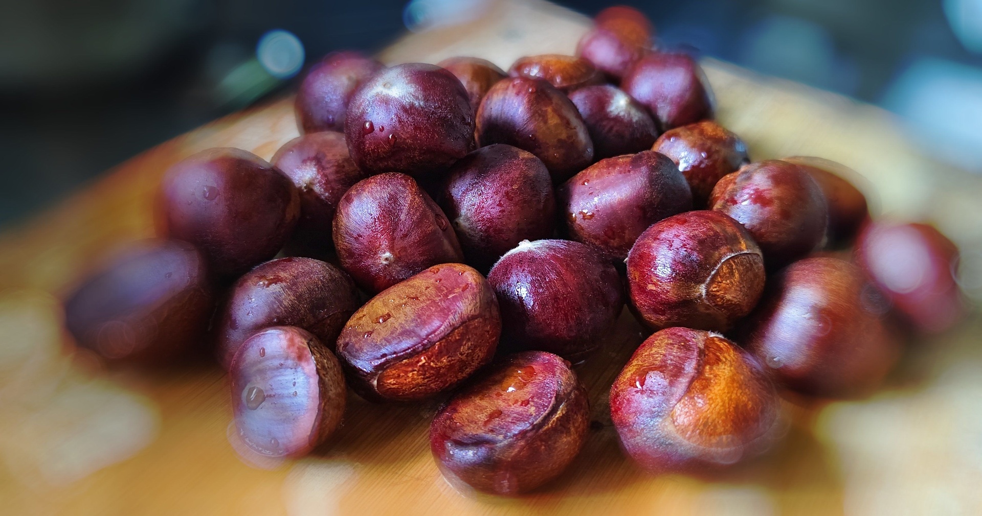 栗皇栗果实剖面与对比图