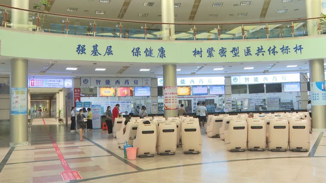 医生与患者在营养门诊使用平板电脑查看个性化饮食报告界面，屏幕上清晰标注'今日南瓜摄入：62g（安全）'、'本周南瓜频次：2/3次'、'TG趋势箭头：↓18%'，背景为食品模型架（紫薯、贝贝南瓜、西兰花、秋葵分格陈列）