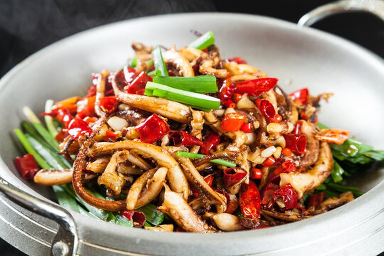 鱿鱼须烹饪图