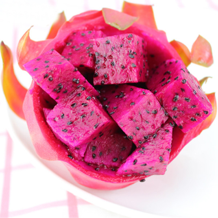 火龙果切面特写