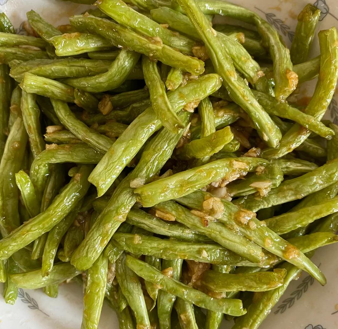白花四季豆烹饪成品图