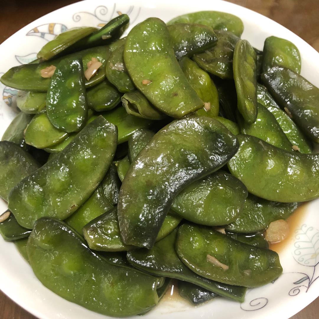 清炒扁豆成品图
