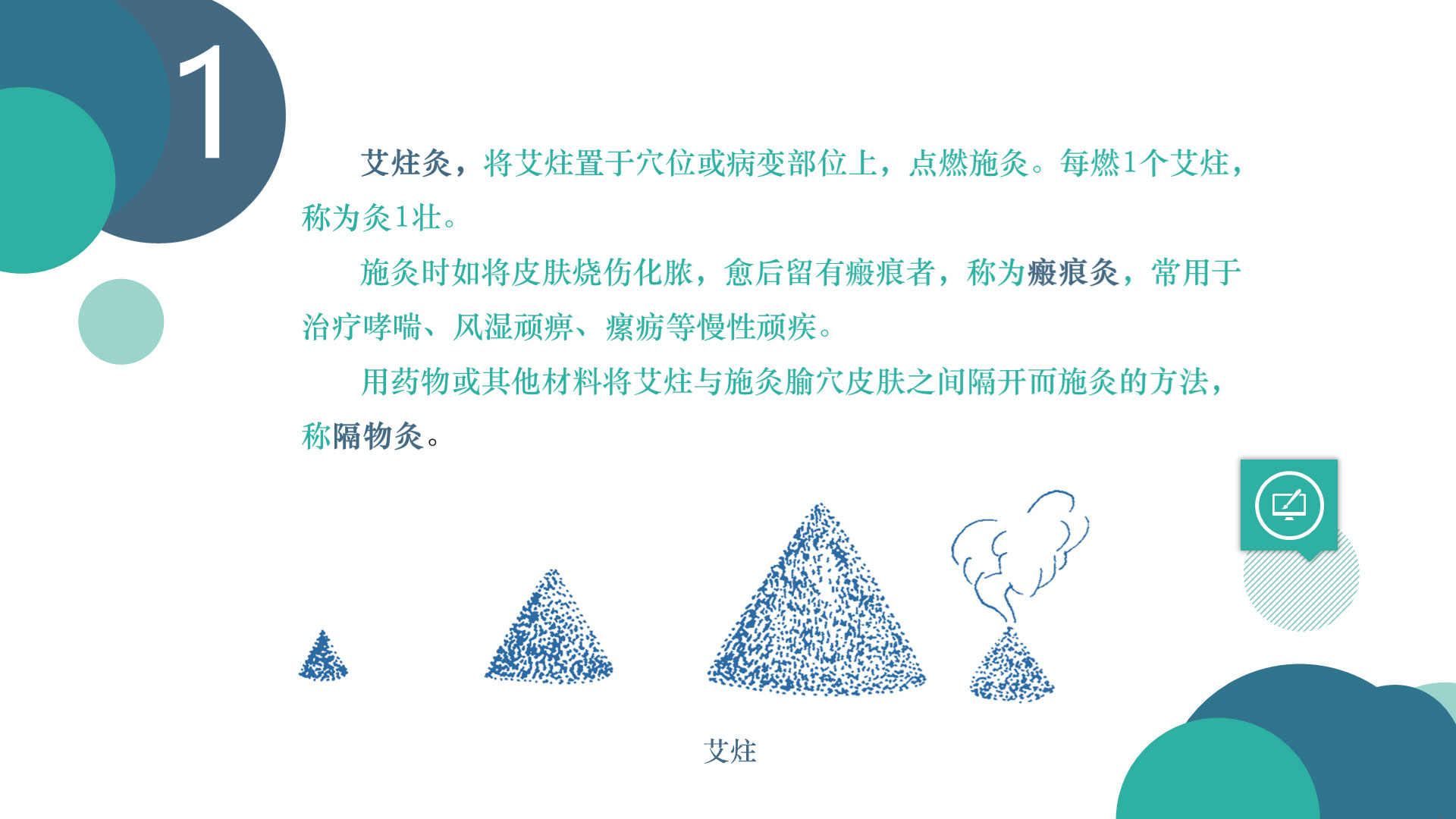 艾灸中使用子姜片