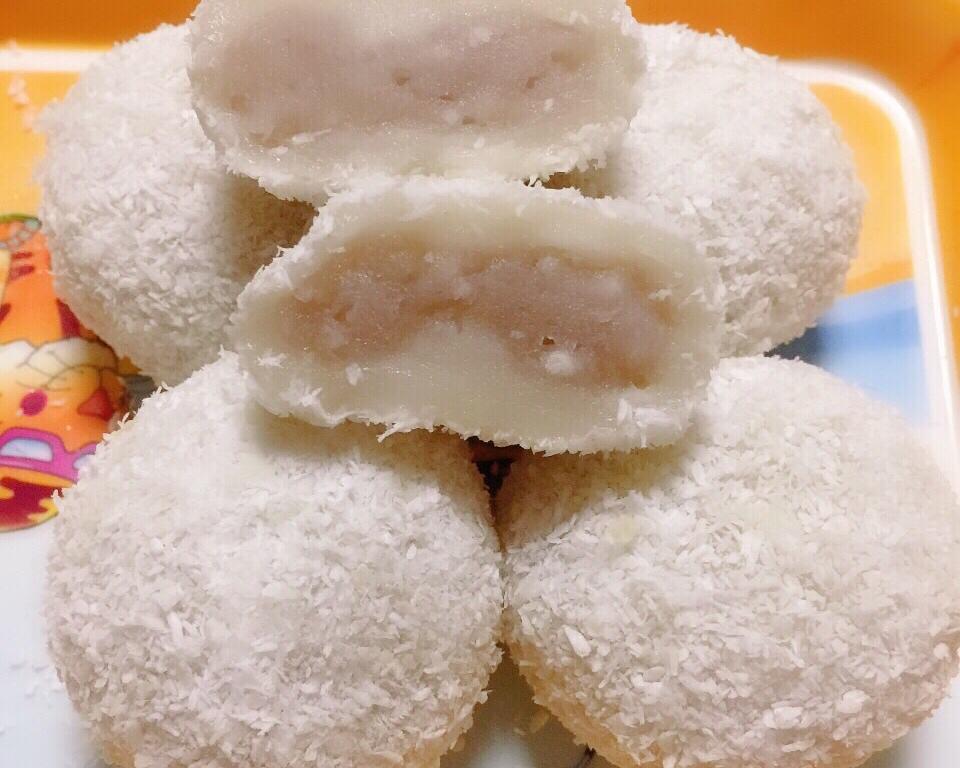 爆枣糯米糍成品特写