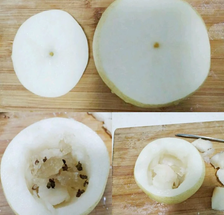 酸梨清洗与切片过程