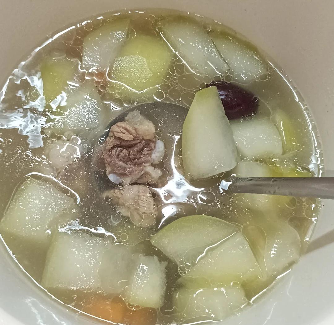 白皮冬瓜炖汤成品图