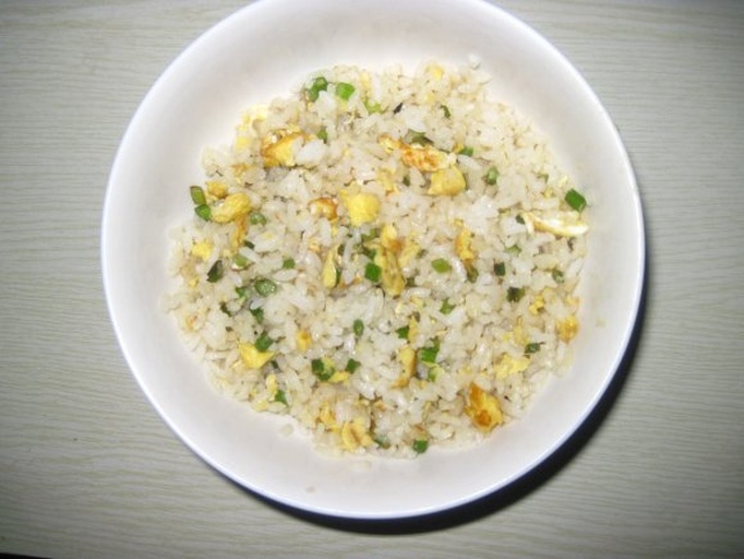 鸡腿大葱盖饭成品图