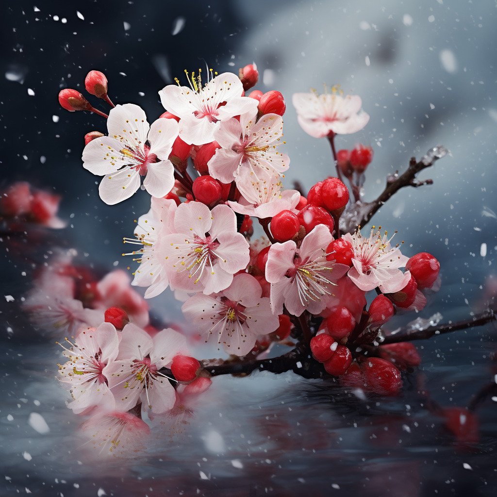 迎雪冬桃果园全景图