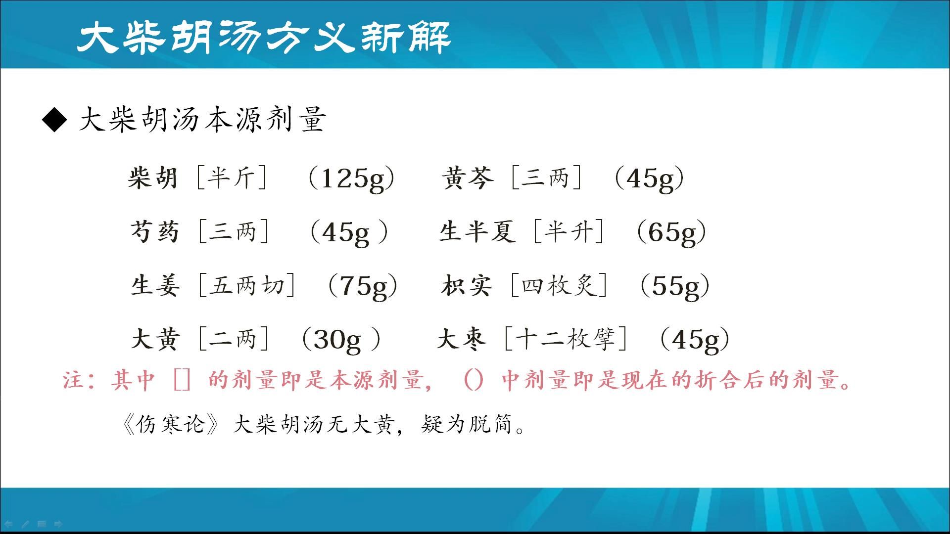 大柴胡汤药材组成图