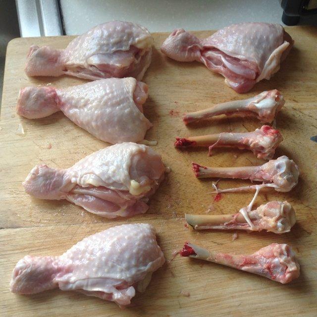 健康烹饪鸡腿示意图