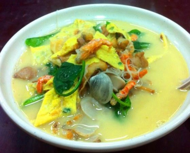 临海姜汤面成品特写