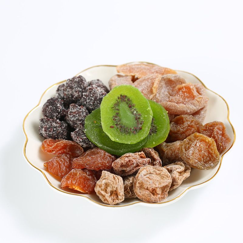 猕猴桃干作为果干拼盘的一部分