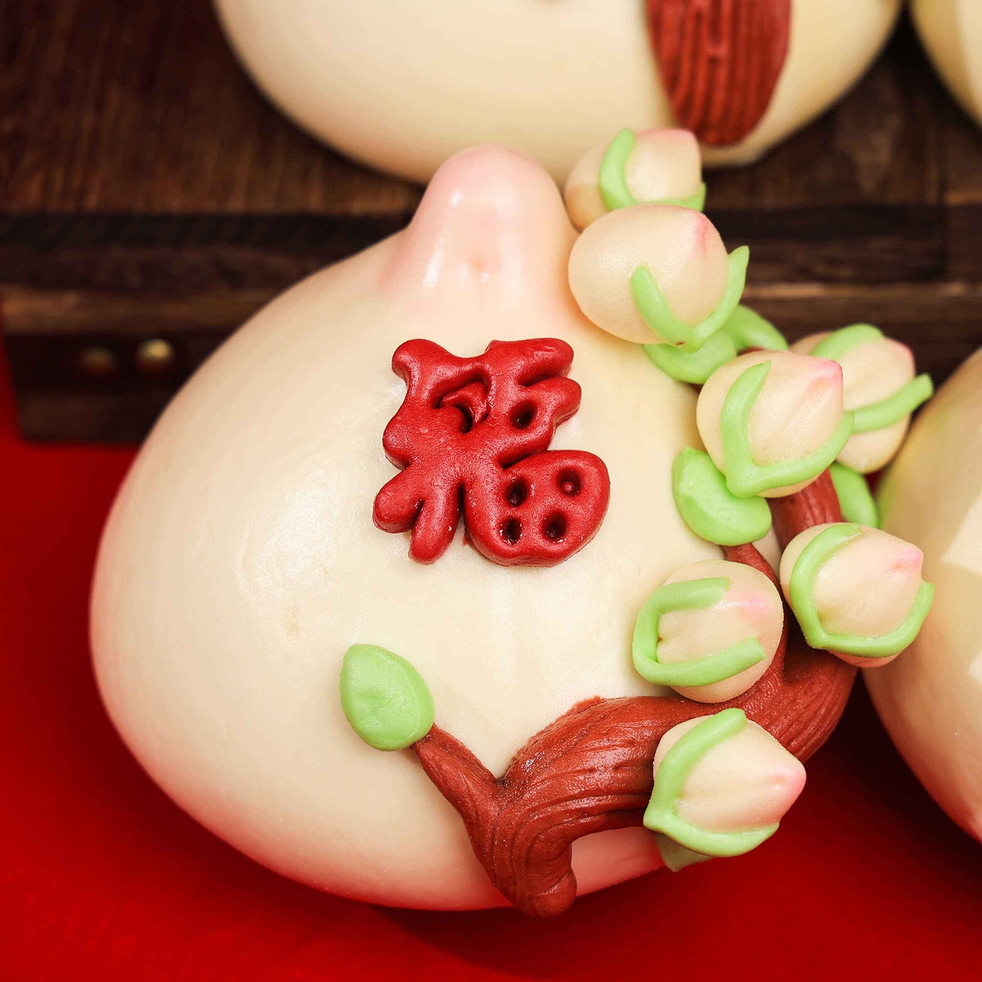 寿桃伊面成品特写