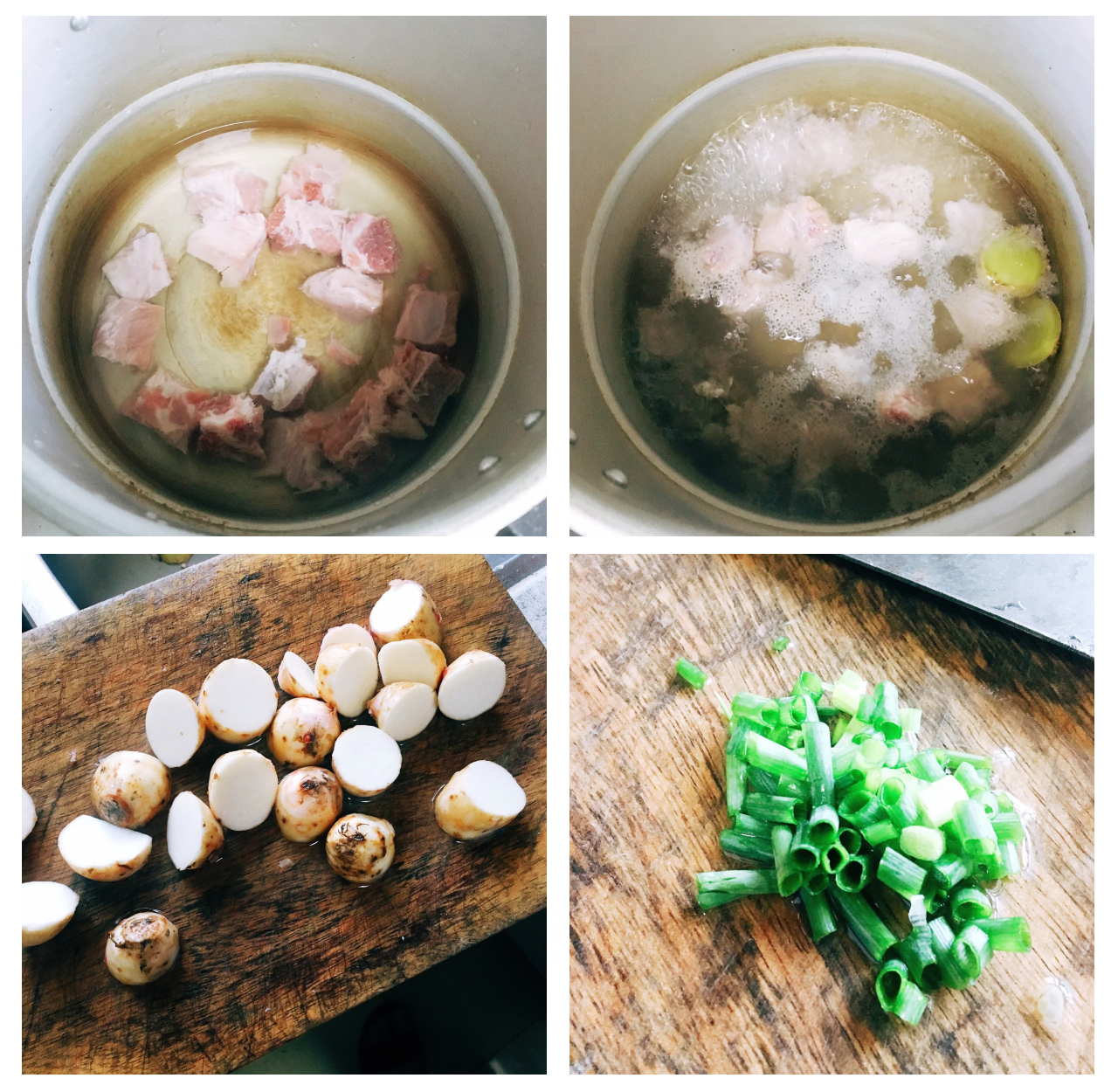 白莲藕烹饪示意图