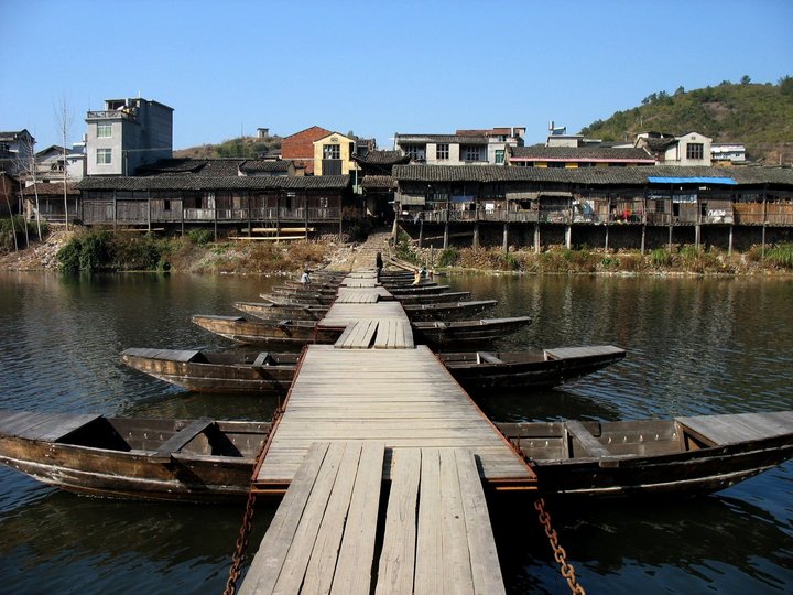 鸭梨原产地河北泊头古运河风貌