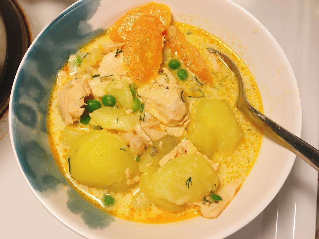 成品红扁豆汤摆盘