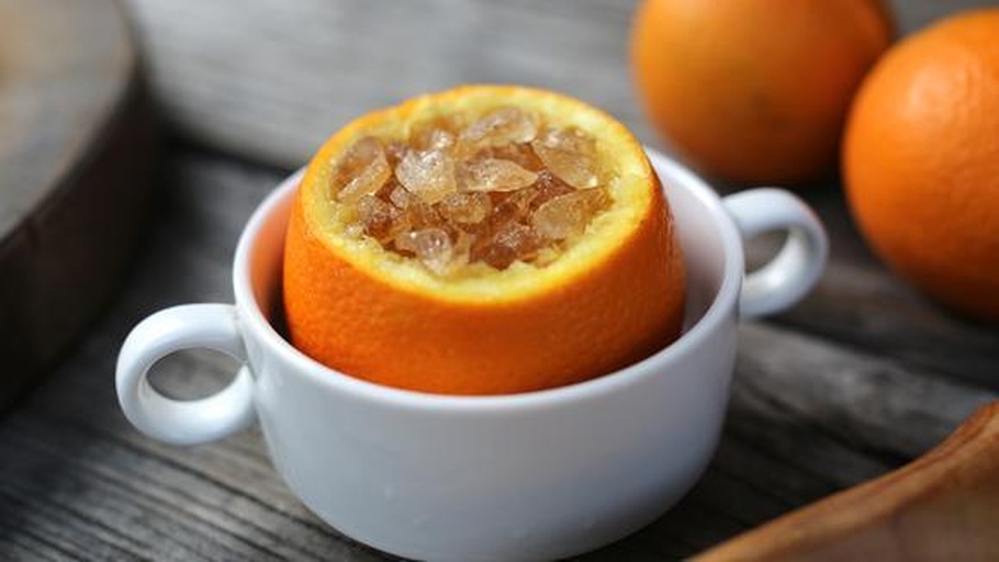 甜橙泡泡搭配甜品与饮品